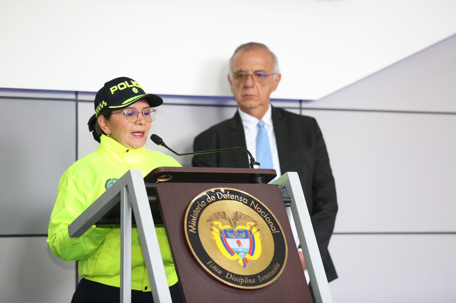 Directora de la Dijin de la Policía, coronel Olga Salazar. Cortesía: MinDefensa.