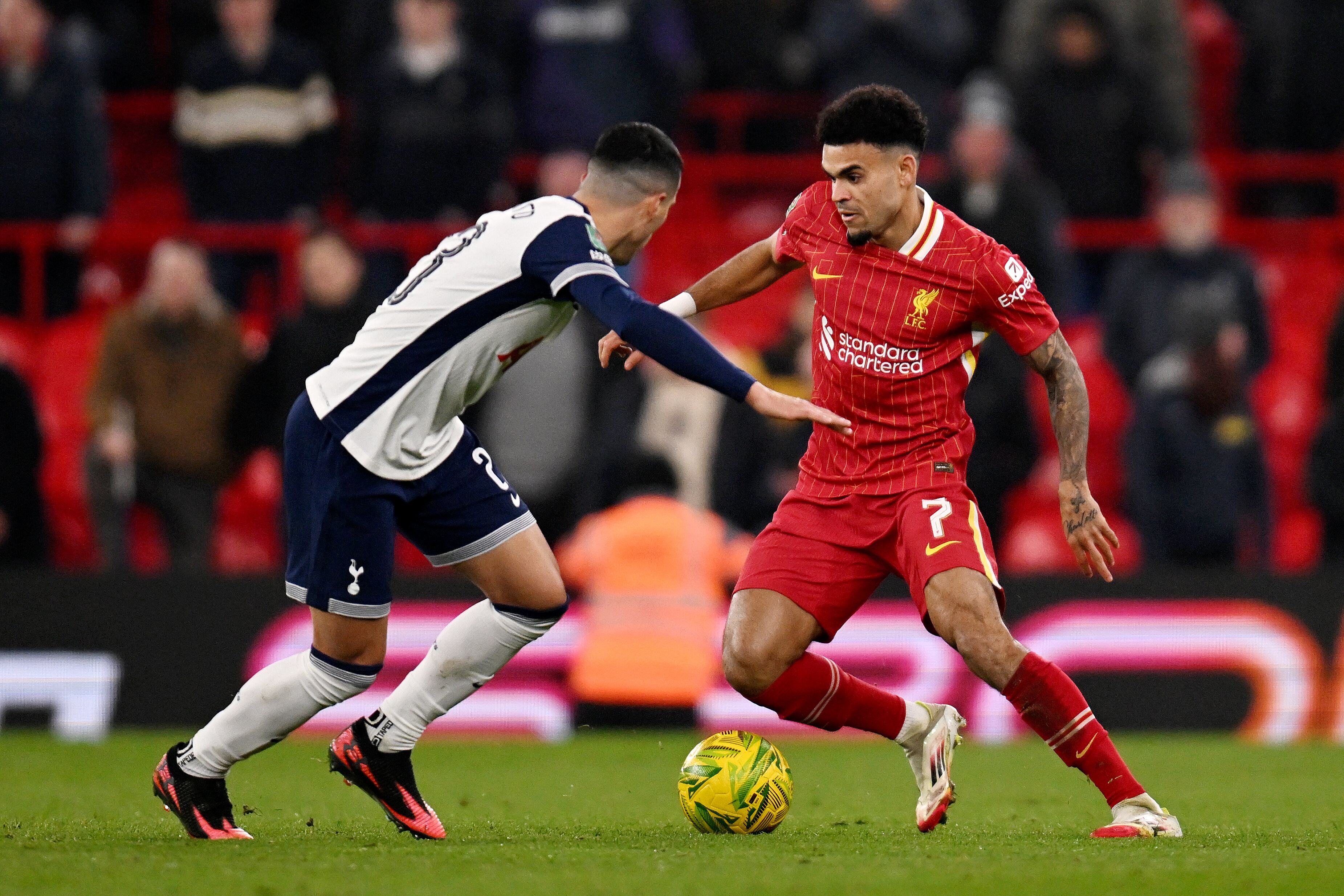 Luis Díaz ha ganado cuatro títulos desde su llegada al Liverpool. (Photo by Liverpool FC/Liverpool FC via Getty Images)