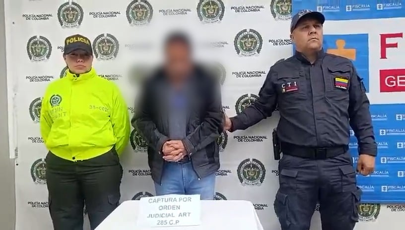 Exrector capturado acusado de abuso sexual de un menores- foto policía Antioquia