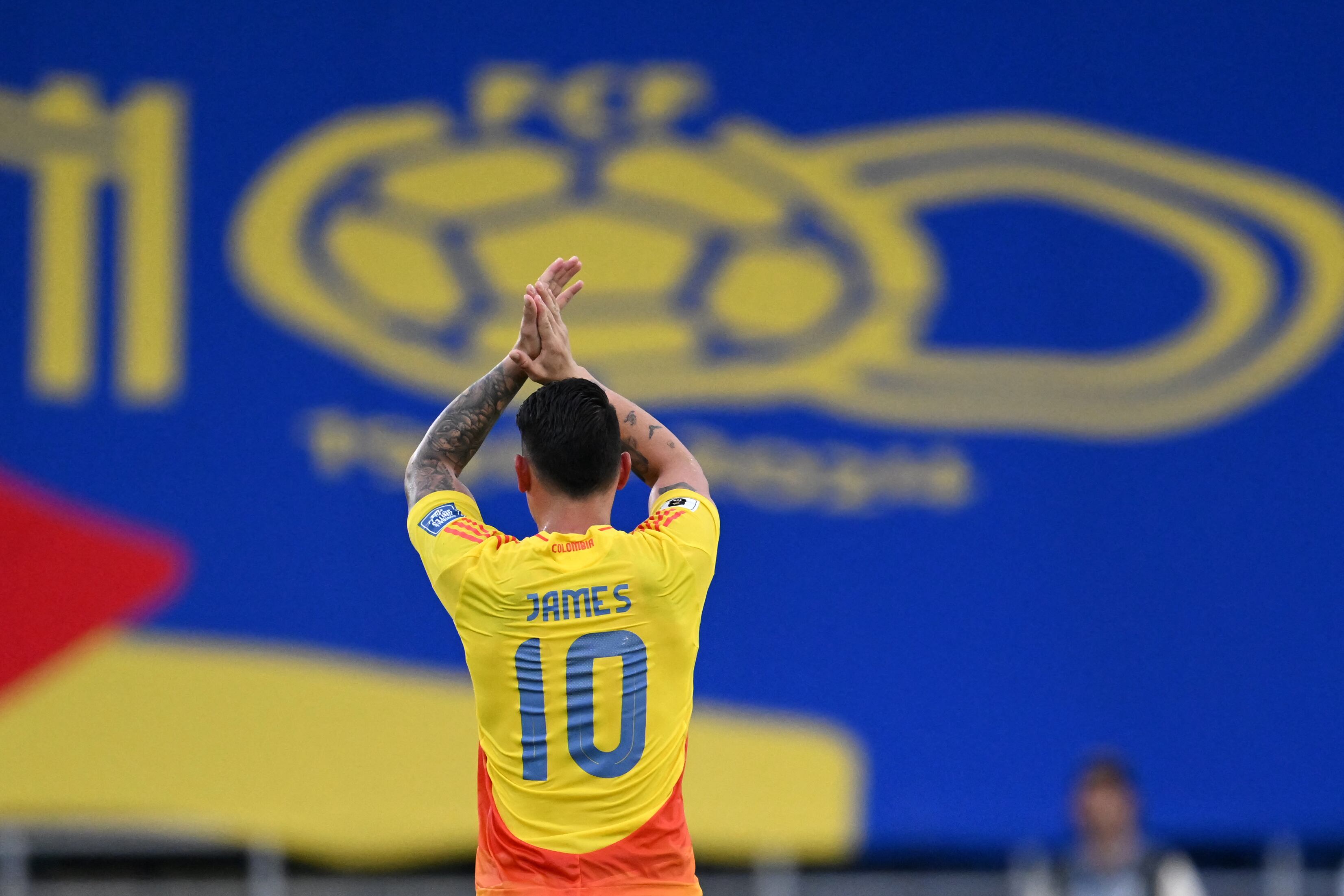 James Rodríguez, capitán de la Selección Colombia. (Photo by RAUL ARBOLEDA/AFP via Getty Images)