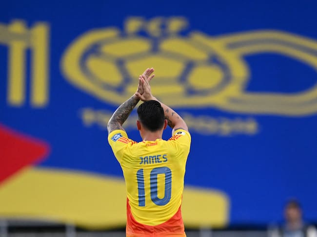 James Rodríguez, capitán de la Selección Colombia. (Photo by RAUL ARBOLEDA/AFP via Getty Images)