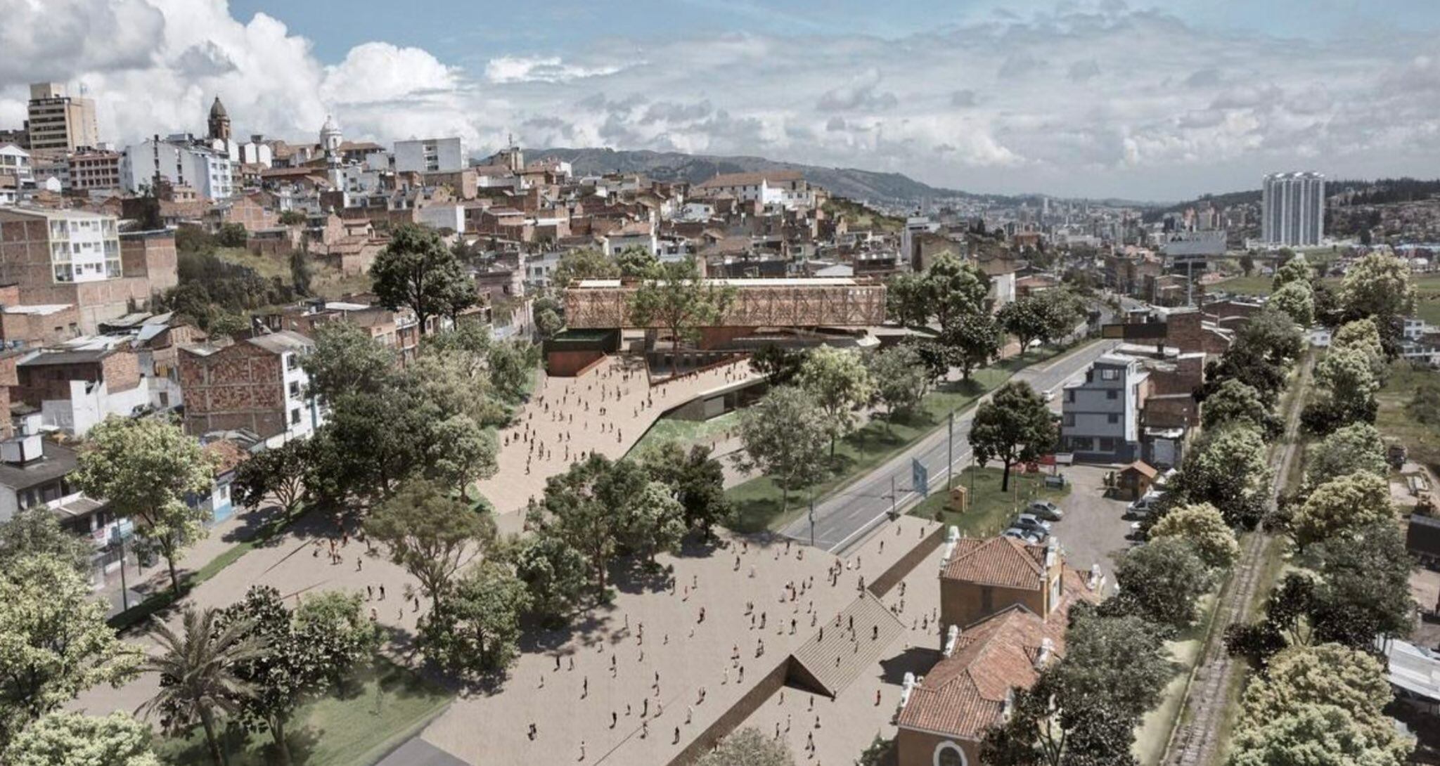 Diseños de la sede del SENA en el antiguo terminal de Tunja / Cortesía: SENA.