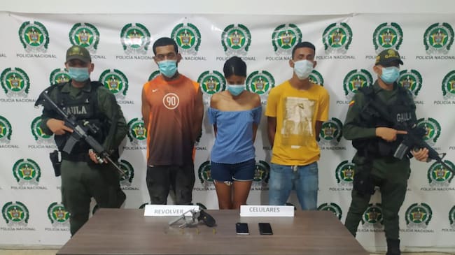 Los tres capturados en el operativo del Gaula por el secuestro de la pareja de espsos.