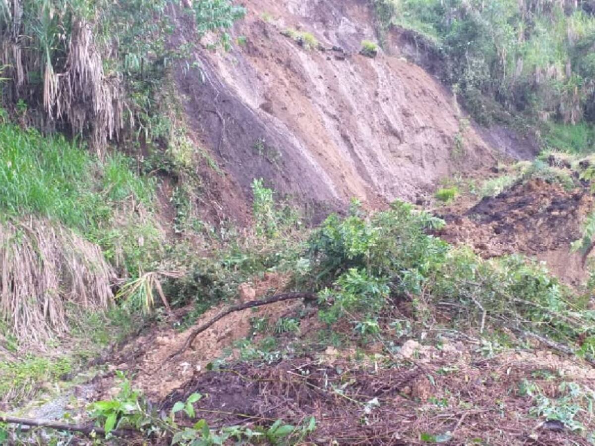 Alerta preventiva por deslizamiento en varios municipios de Caldas