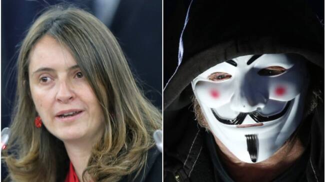 Paloma Valencia afirma que anonymous Colombia filtró sus datos
