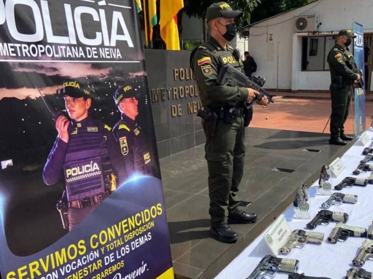 En Neiva fueron incautadas 247 armas de letalidad reducida