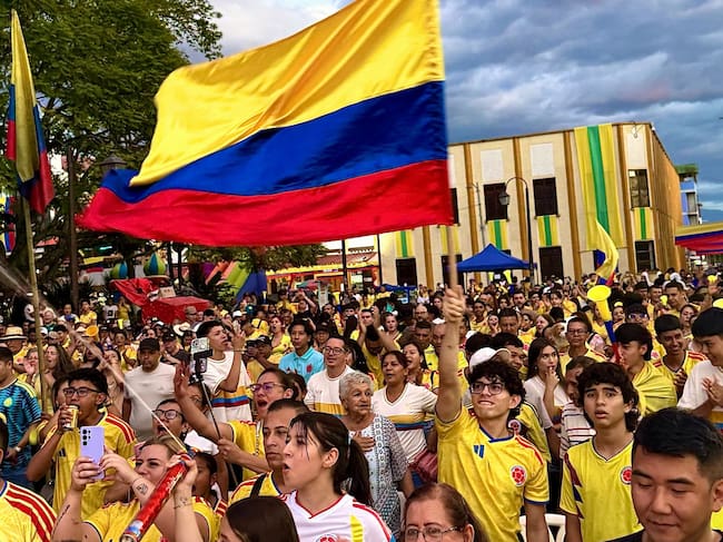 Hoy habrá pantallas gigantes en la mayoría de plazas y parques de los municipios del Quindío para el partido de la Selección Colombia Foto: Cortesía alcaldía de Quimbaya