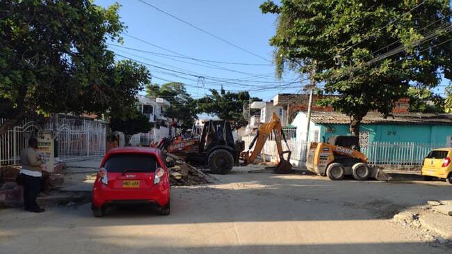 Obras que realiza Transcaribe en el barrio Zaragocilla
