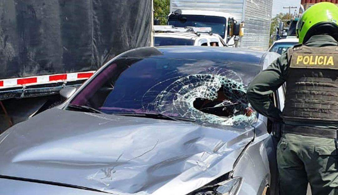 Todo indica que esta persona montaba su bicicleta en contravía por la variante Mamonal Gambote