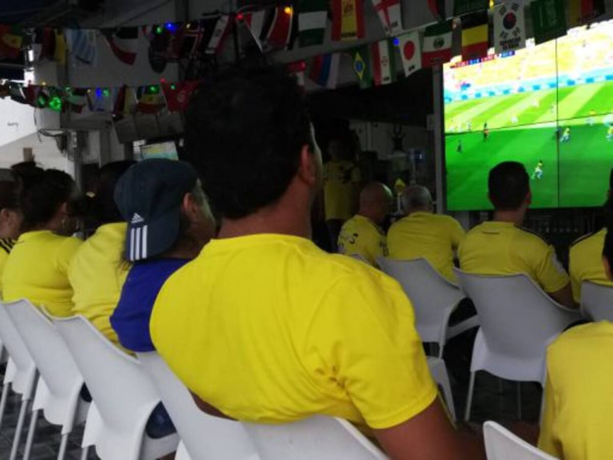 Los barranquilleros optimistas de un triunfo de Colombia