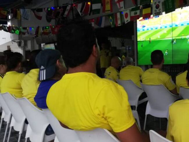 Los barranquilleros optimistas de un triunfo de Colombia