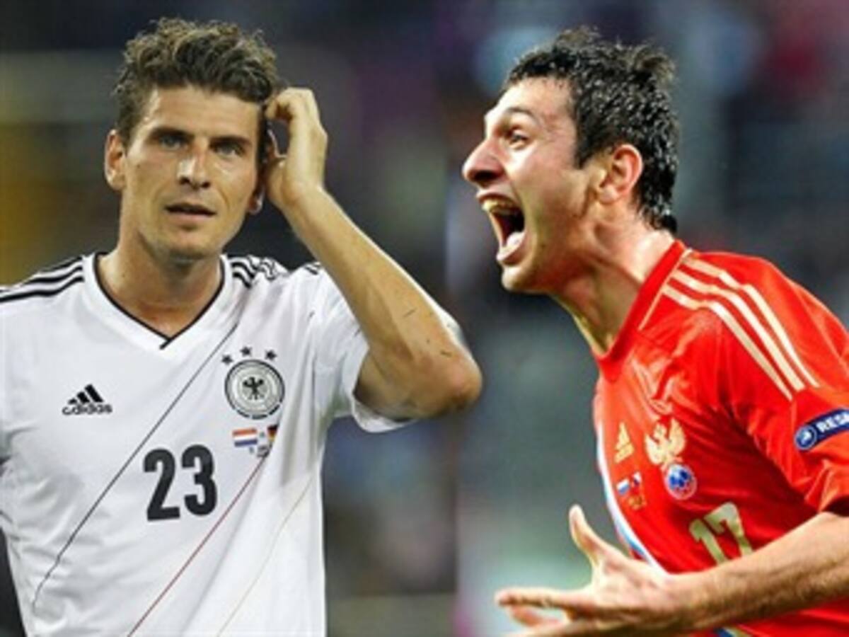 Mario Gomez y Alan Dzagoev, los goleadores de la Euro 2012