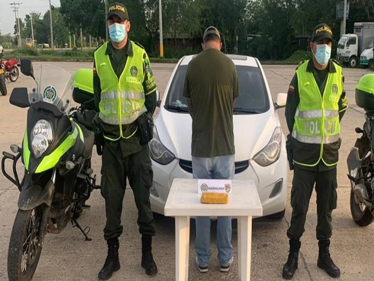 En Córdoba capturan a dos hombres con más 1.100 gramos de estupefacientes
