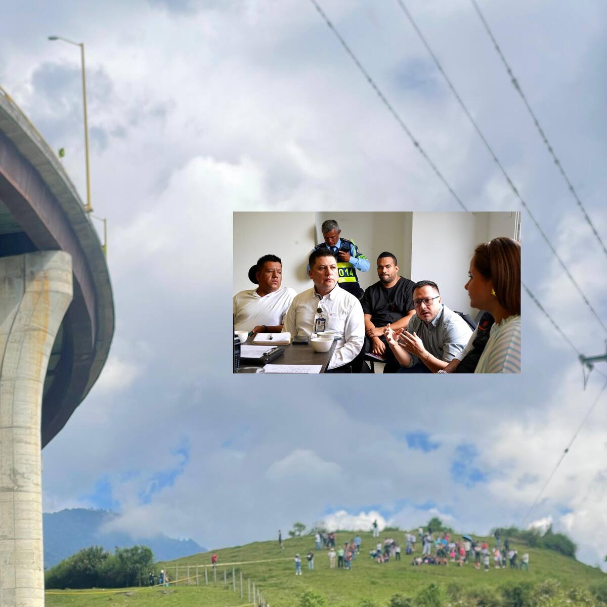 ¿Qué dijo el alcalde de Calarcá, luego de la primera reunión por accidente en el puente Helicoidal?