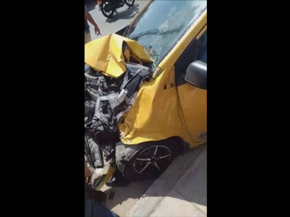 Un taxista herido deja accidente de tránsito en Cartagena