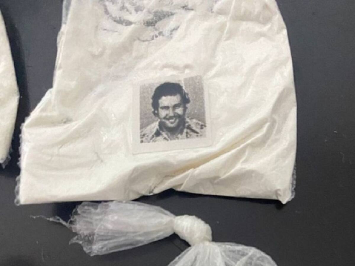Autoridades en Sabanalarga incautaron droga con el rostro de Pablo Escobar