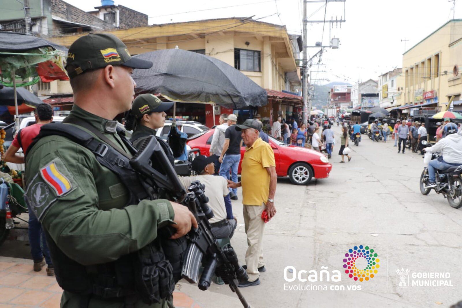 Avanza intervención policial en Ocaña - Foto: Alcaldía de Ocaña