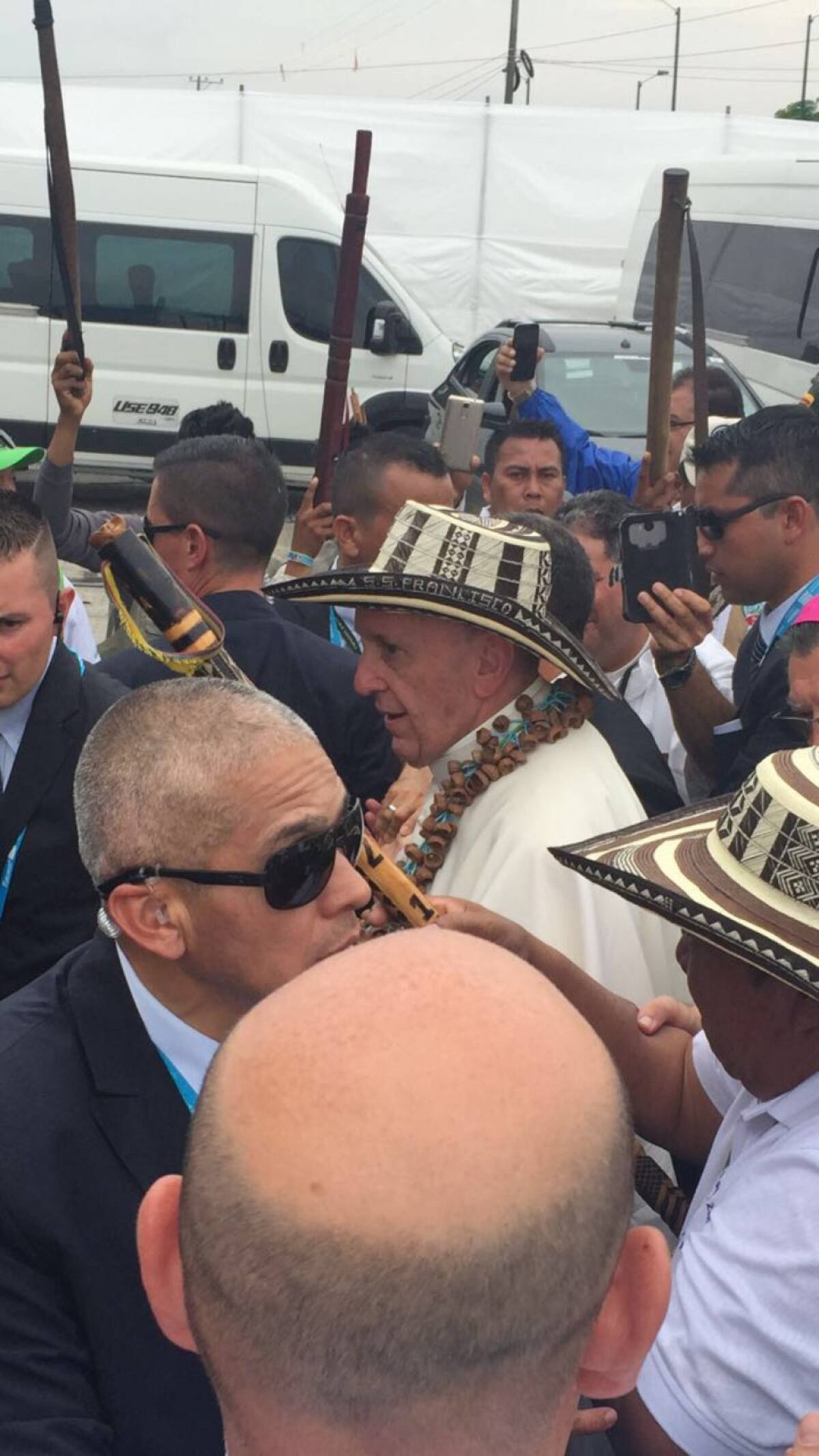 En Villavicencio le regalaron un sombrero vueltiao 