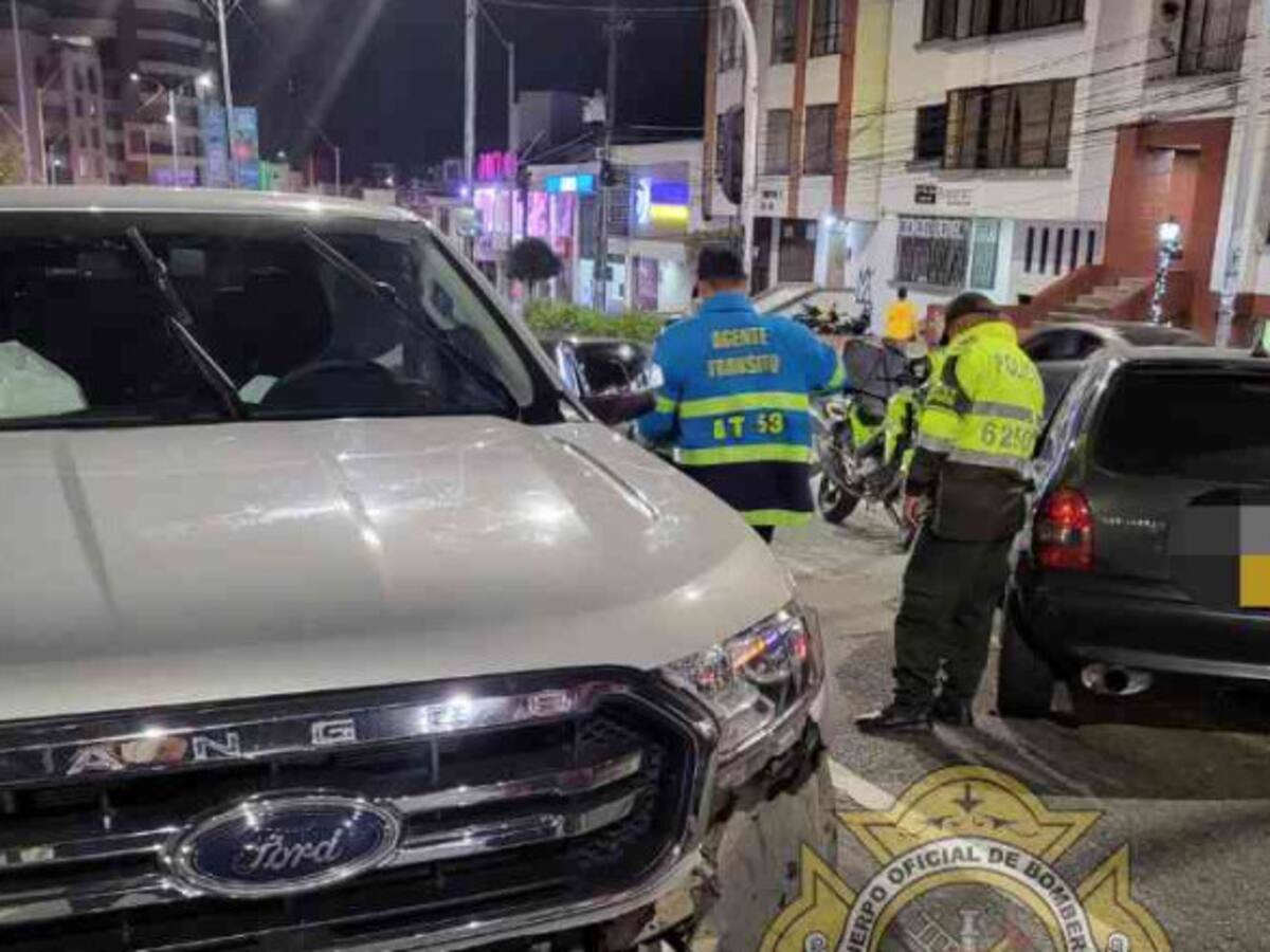 Dos personas resultaron con heridas de consideración en un accidente en Manizales
