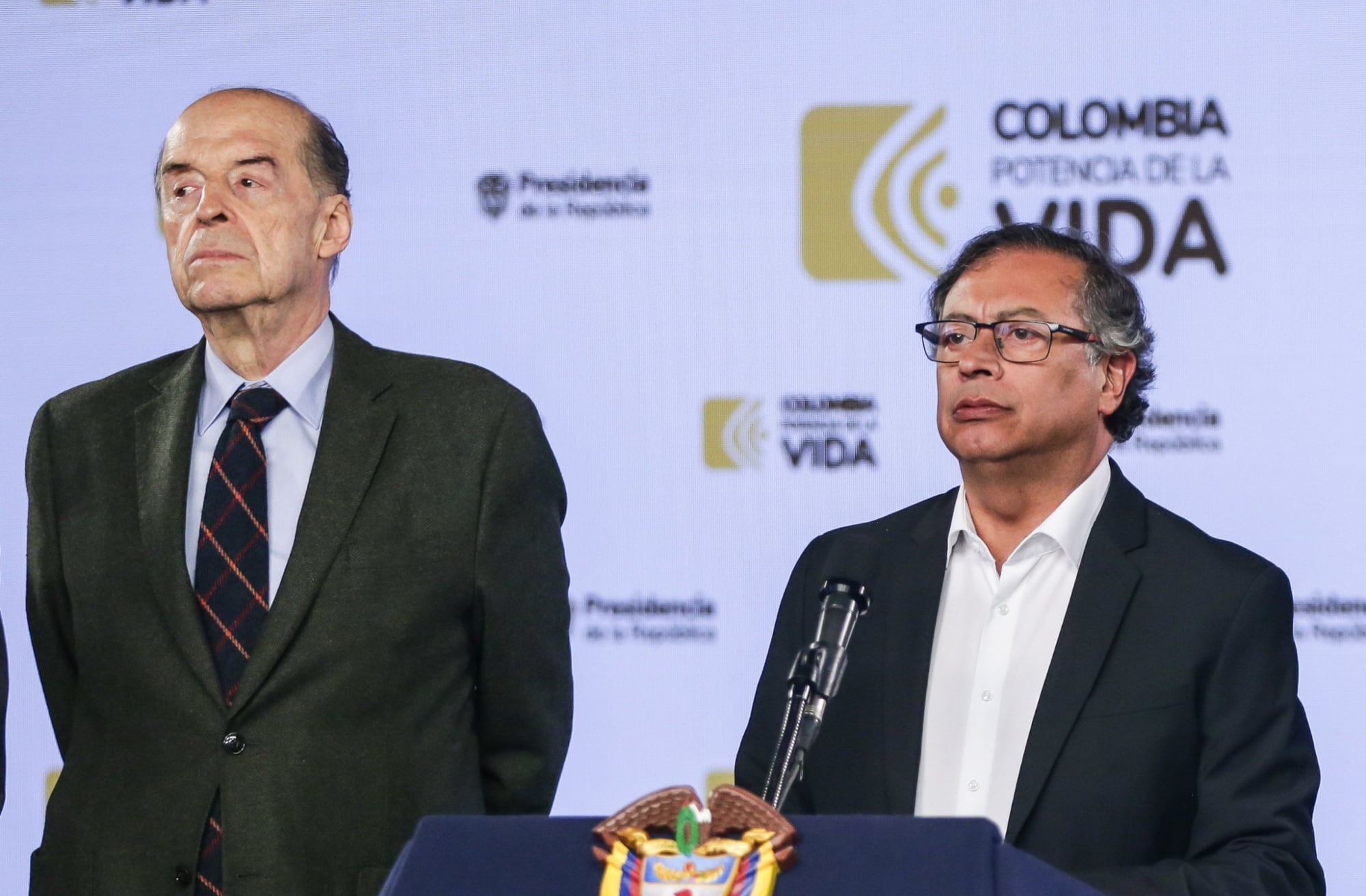 Álvaro Leyva y el presidente Gustavo Petro | Foto: Colprensa