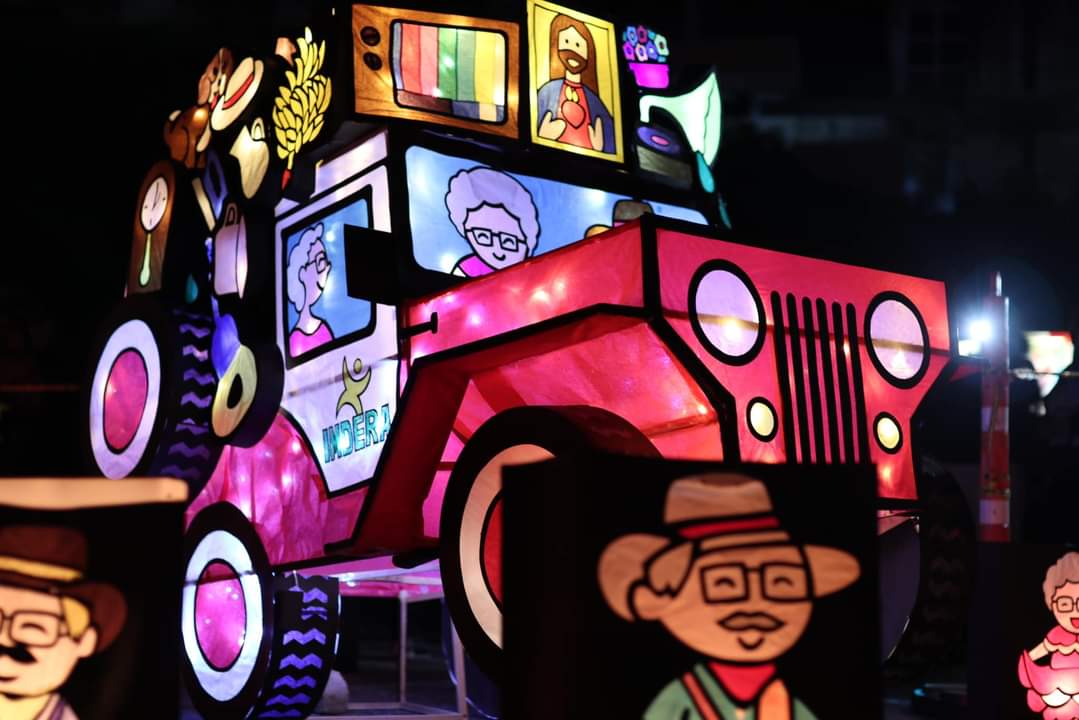 El Yipao en un farol en Armenia. Foto: Cortesía Alcaldía de Armenia