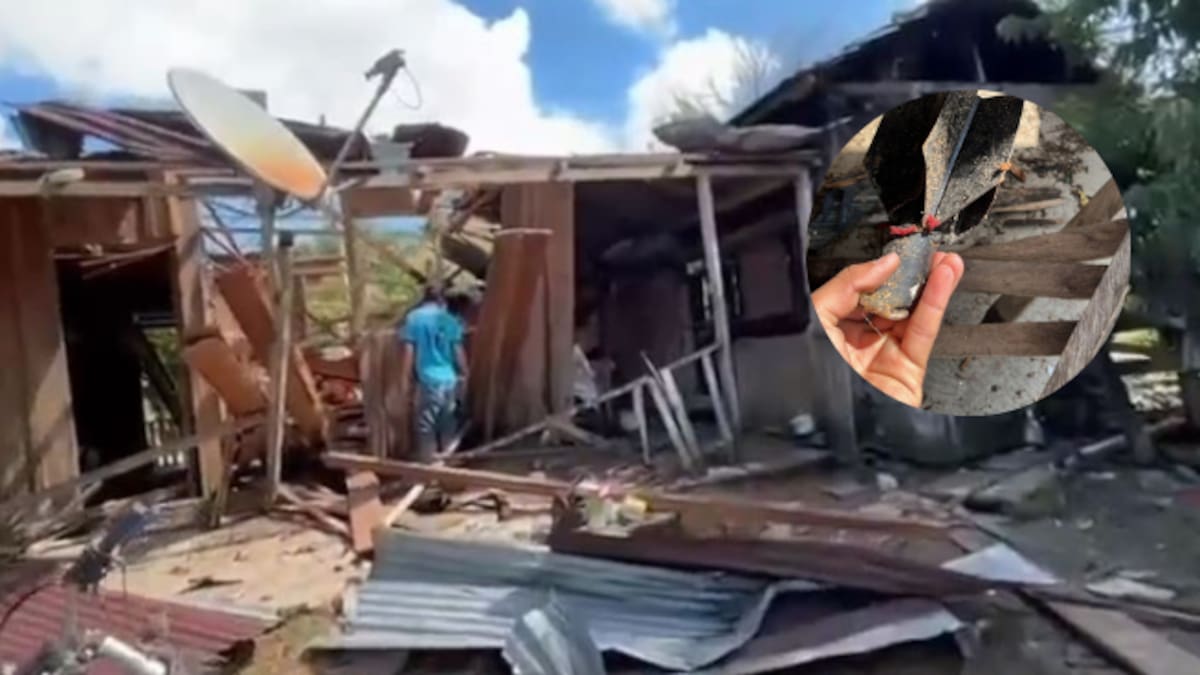 Habitantes de la casa destruida por un dron con explosivo se salvaron porque no estaban en el lugar