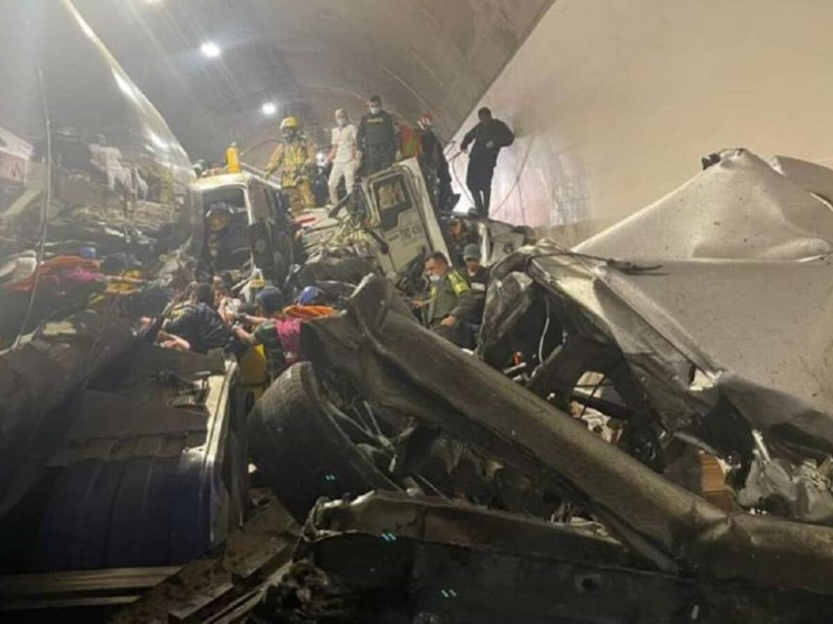 Primeras acciones de Supertransporte por accidente en el túnel los venados