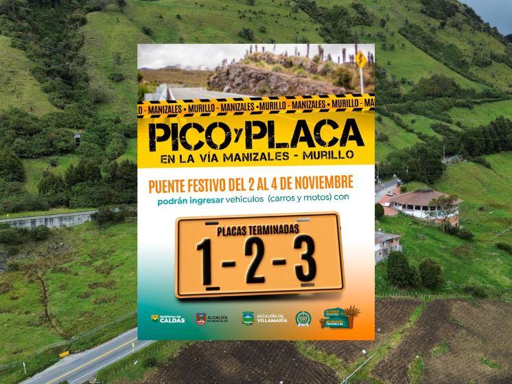 Pico y placa para el primer fin de semana de noviembre.