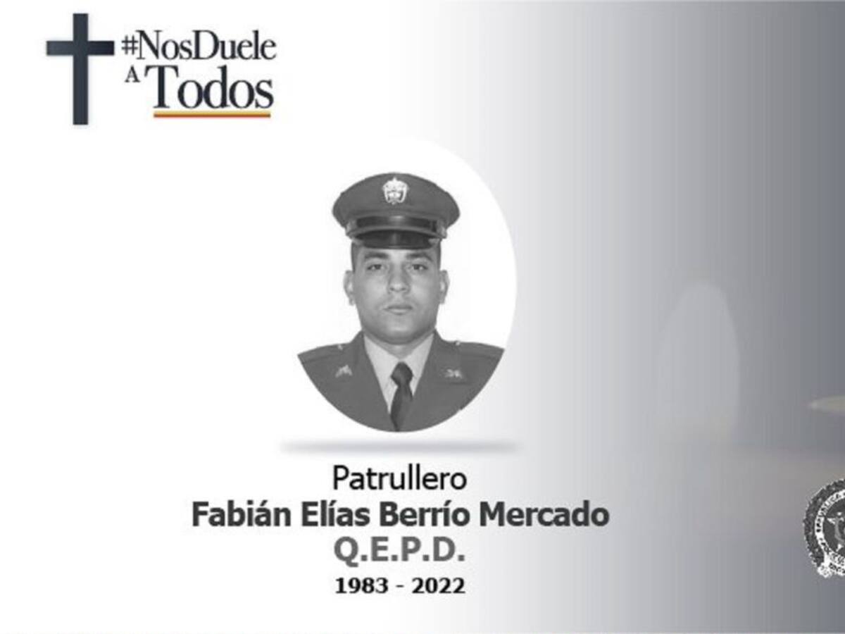 Un patrullero de la Policía y un civil fueron asesinados en Colosó, Sucre