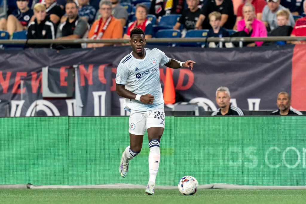 Jhon Jader Durán en un partido de la MLS con el Chicago Fire (Photo by Andrew Katsampes/ISI Photos/Getty Images).