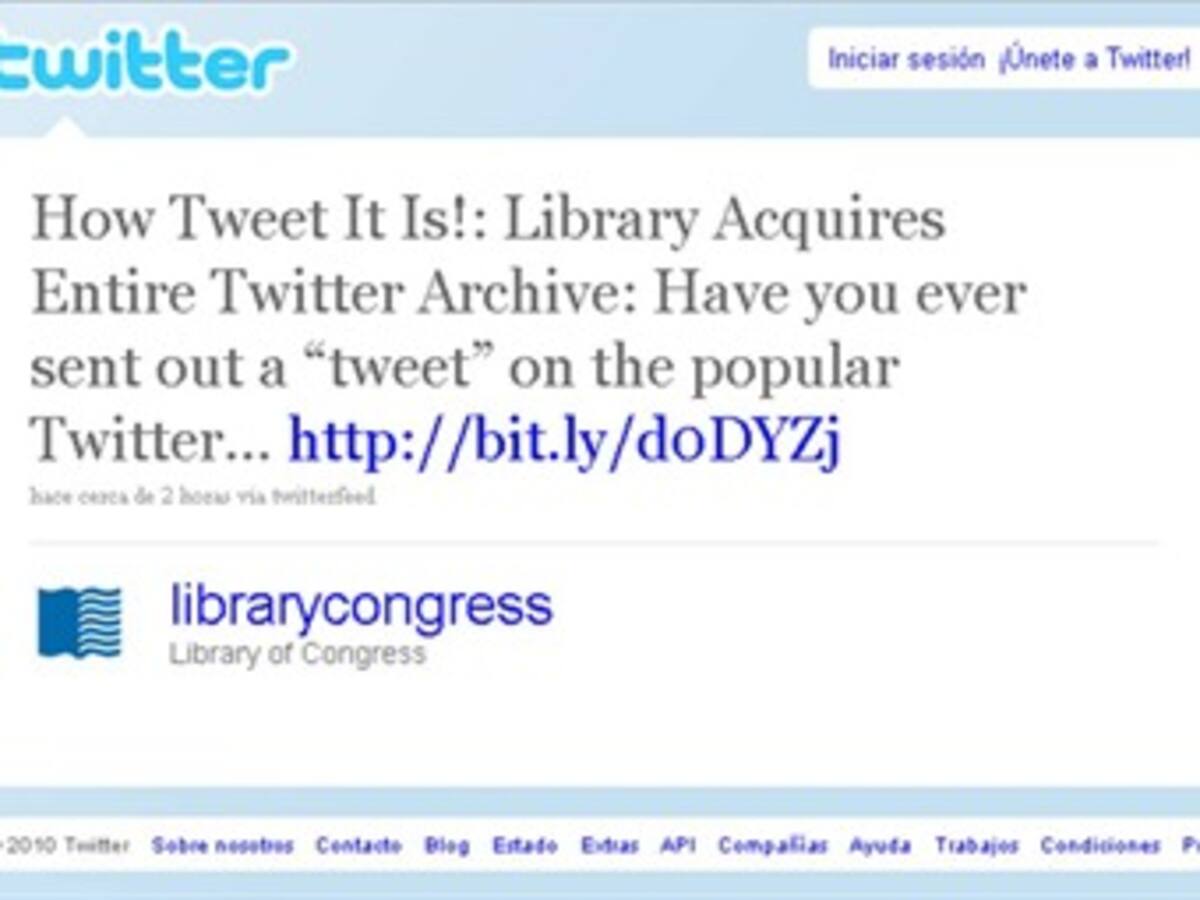 La Biblioteca del Congreso de Los Ángeles adquiere los archivos de Twitter