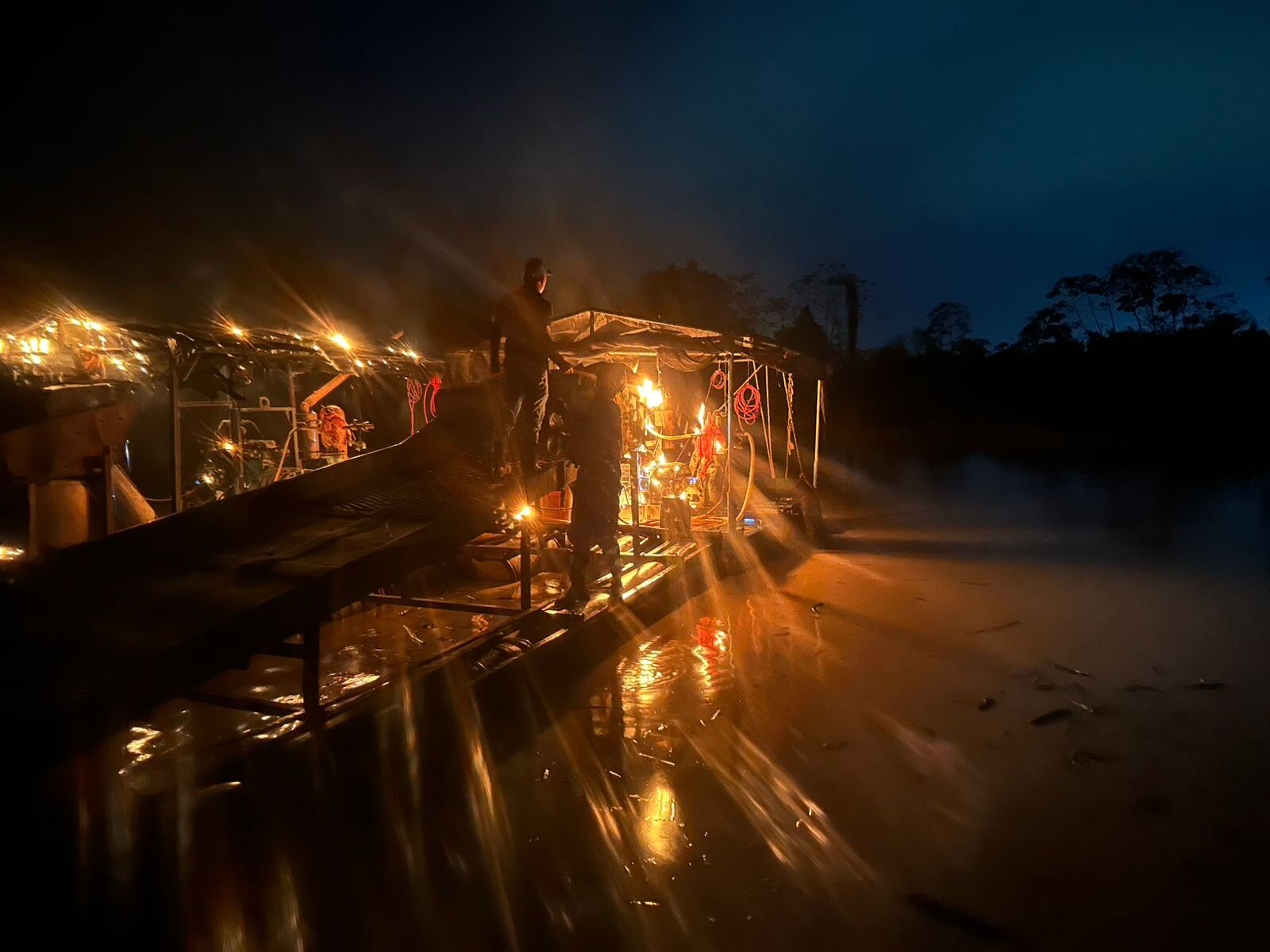 Unidades de minería del Clan del Golfo desmanteladas en Zaragoza. Foto: Brigada 11.