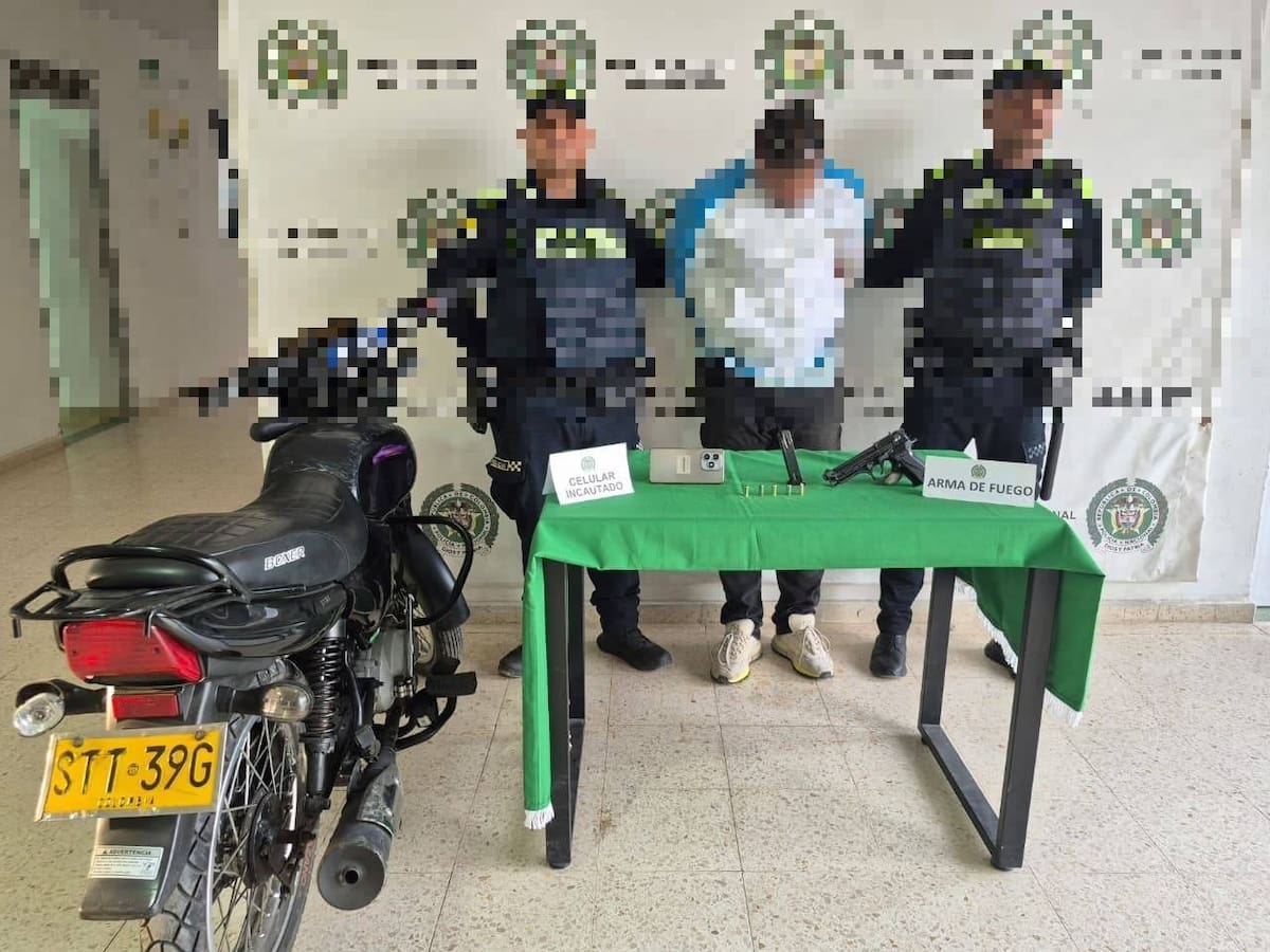 ‘Kike’ fue detenido en Cartagena con una pistola y municiones