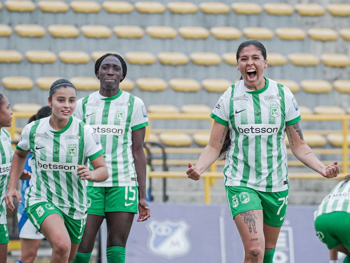 Nacional remonta en el clásico ante Millonarios y pone un pie en semifinales de la Liga femenina