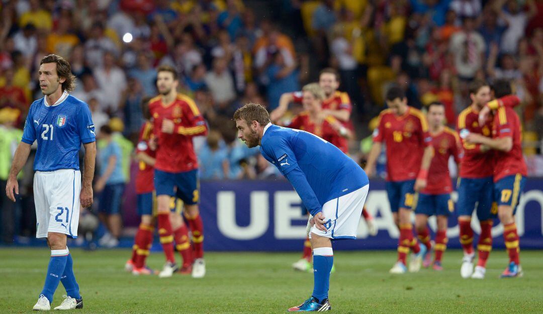 Final de la Eurocopa 2012 entre Italia y España