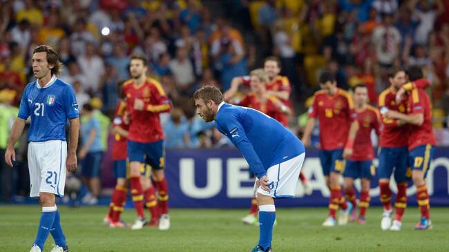 Final de la Eurocopa 2012 entre Italia y España