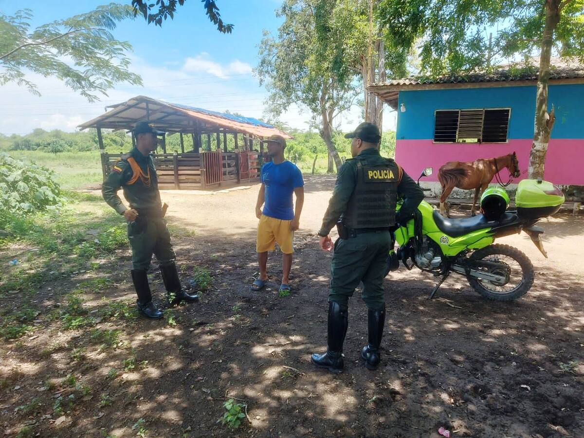 Con visitas a fincas grupo de Carabineros fortalece acciones contra el abigeato en Bolívar