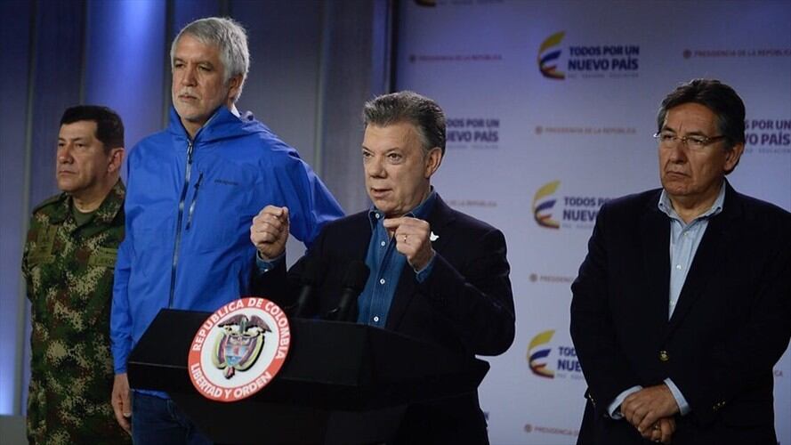 Juan Manuel Santos anunció una recompensa de 100 millones por información sobre atentado en Bogotá. Foto: Colprensa