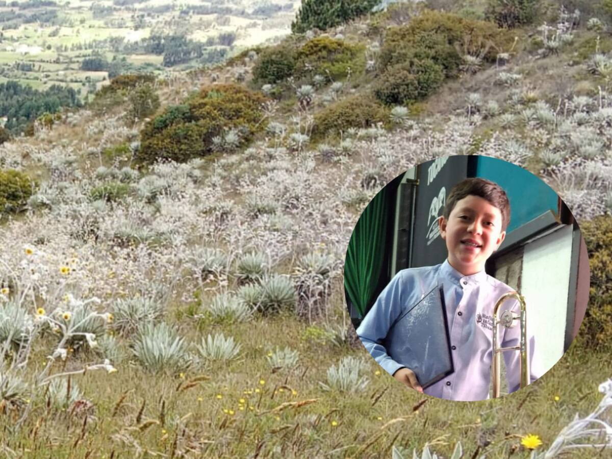 A sus 12 años, Nicolás Sastoque lidera un llamado para salvar la historia y el páramo de Tibasosa