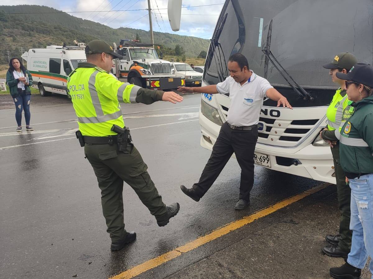 Se redujeron en un 100% los accidentes en carreteras durante el puente festivo en Nariño