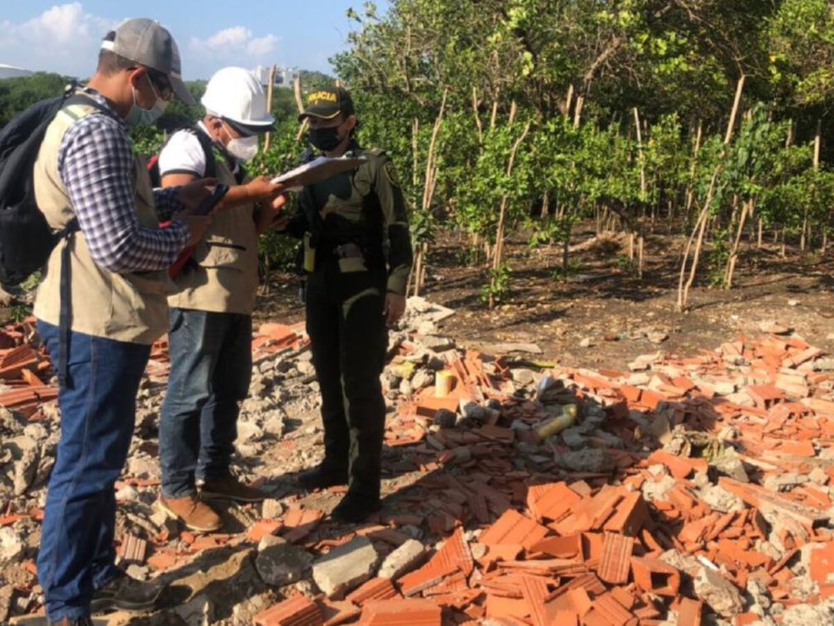 Autoridades recuperaron zona de bajamar en Manga