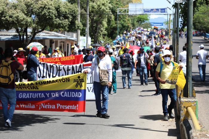 Neiva, Pitalito, Garzón y La Plata serán epicentro de las marchas.