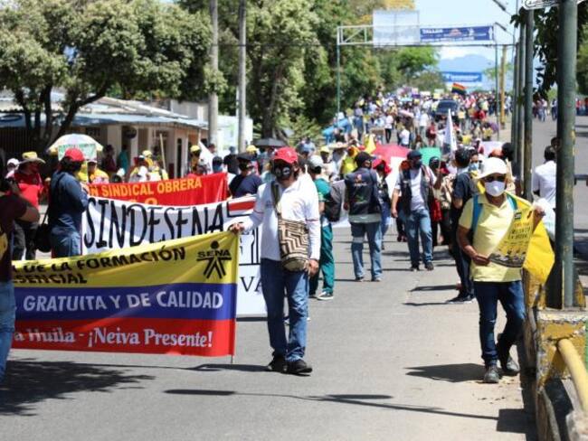 Neiva, Pitalito, Garzón y La Plata serán epicentro de las marchas.