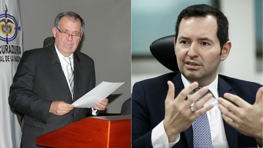 El procurador general, Alejandro Ordóñez, y el fiscal general (e), Jorge Perdomo. Foto: Colprensa