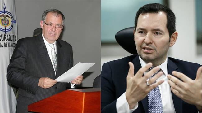 El procurador general, Alejandro Ordóñez, y el fiscal general (e), Jorge Perdomo. Foto: Colprensa