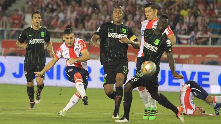 Junior y Atlético Nacional protagonizarán un nuevo capítulo de uno de los clásicos más importantes del fútbol colombiano/ Imagen de referencia. Foto: Colprensa