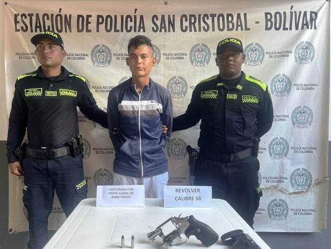 Cayó ‘el Mini’ con un revólver calibre 38 al norte de Bolívar