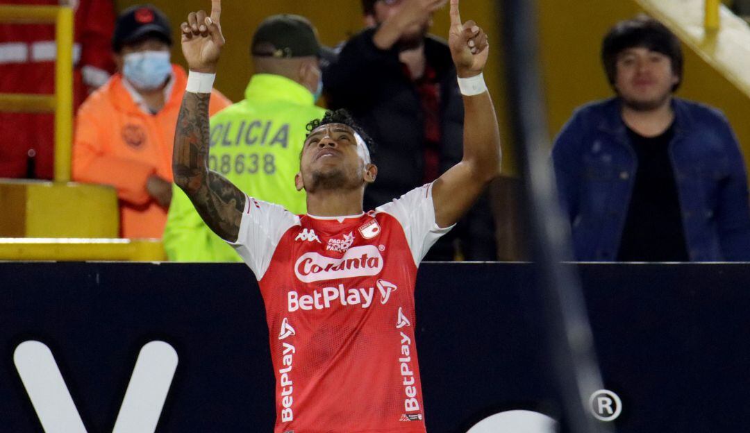 Wilson Morelo ha marcado siete goles con Santa Fe en el presente campeonato.