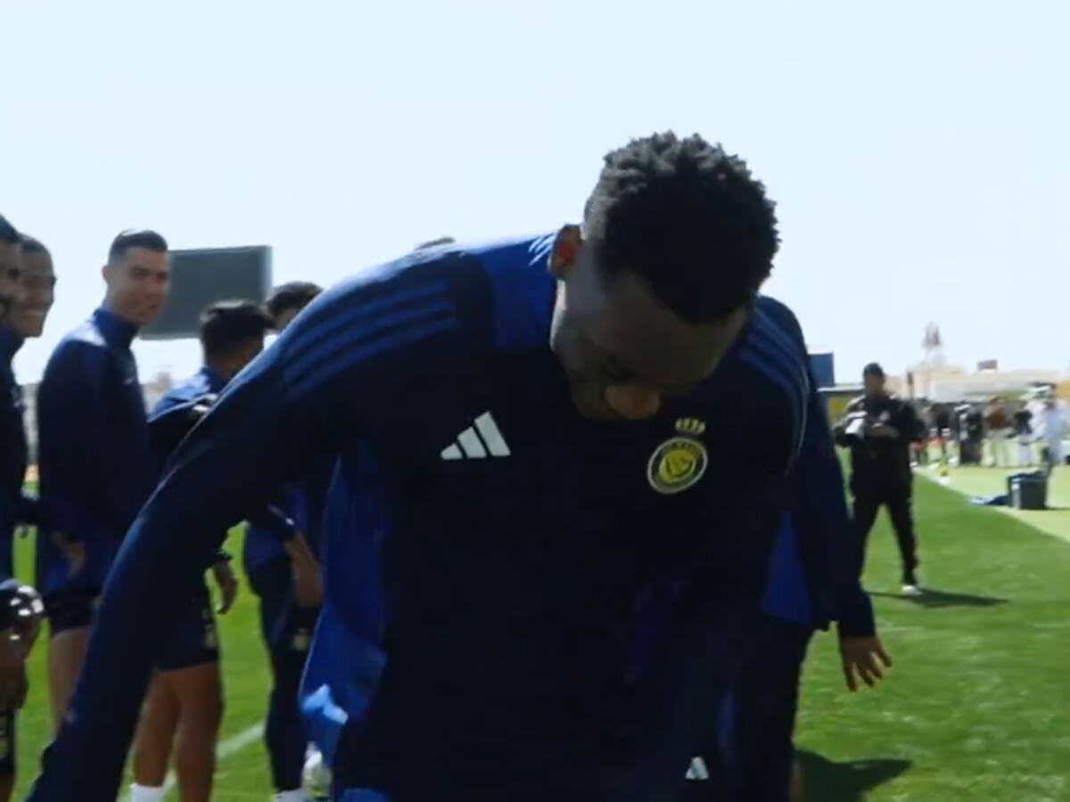 VIDEO | Cristiano Ronaldo le dio la bienvenida a Jhon Durán en Al-Nassr