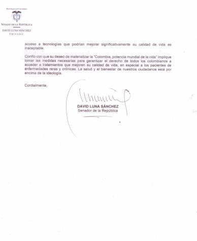 Comunicado de solicitud de renuncia director del INVIMA.